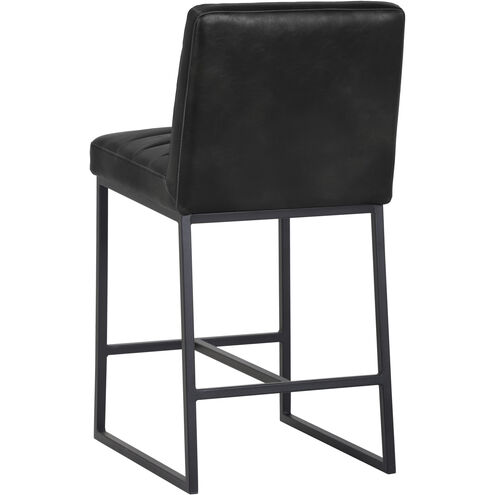 Spyros 37 inch Coal Black Counter Stool
